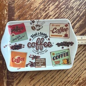 Coffee-Themed Serving Tray